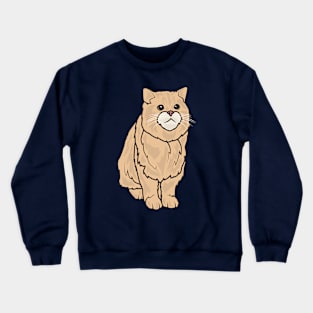 Chubby Orange Cat Crewneck Sweatshirt